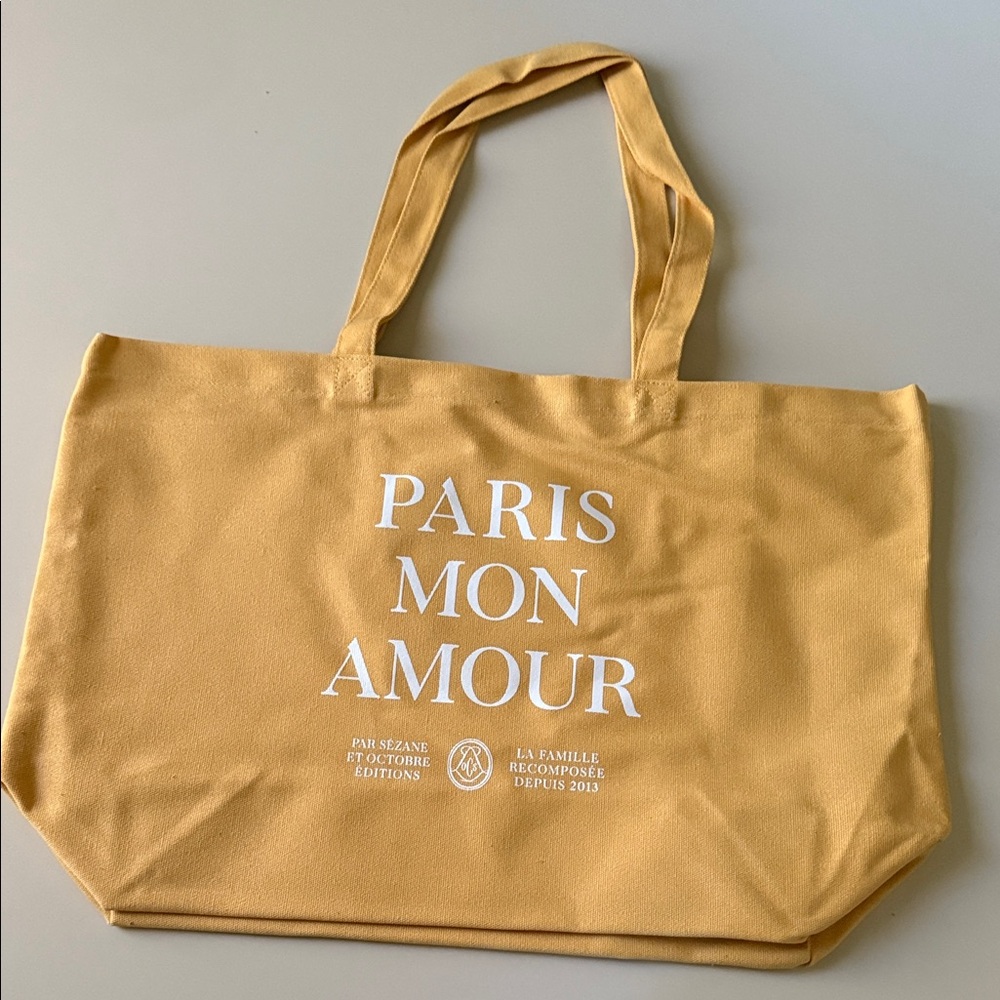 Sezane Yellow Tote Bag